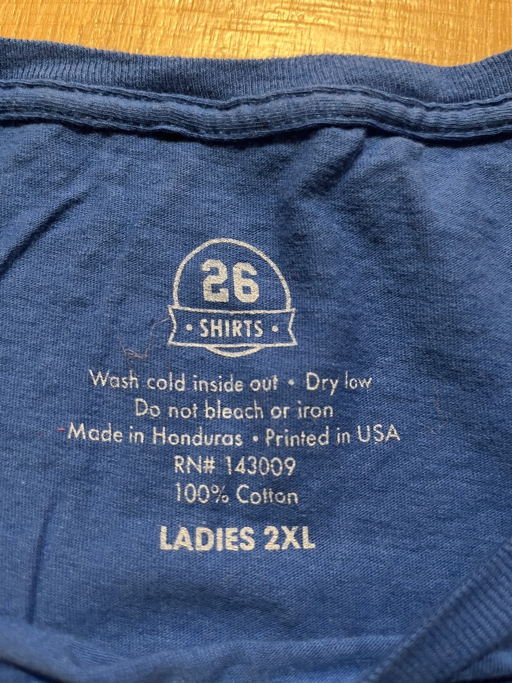 Buffalo Bills Blue Pixelated Graphic Football Tee - 'Rock-a-bye Beasley” size 2X - Picture 2 of 4